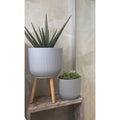 Helenia Ribbed Planter Set Grey